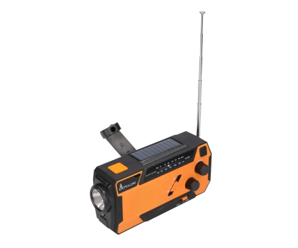 Radio i budzik ExtraLink SR-4000 SOLARNE Z KORBKĄ DYNAMO POWERBANK 4000MAH Z LATARKĄ